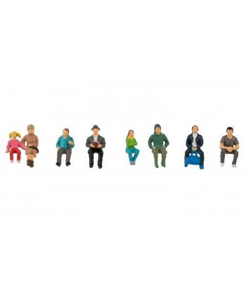 FALLER H0 151617 - Passeggeri seduti ( 8 personaggi)