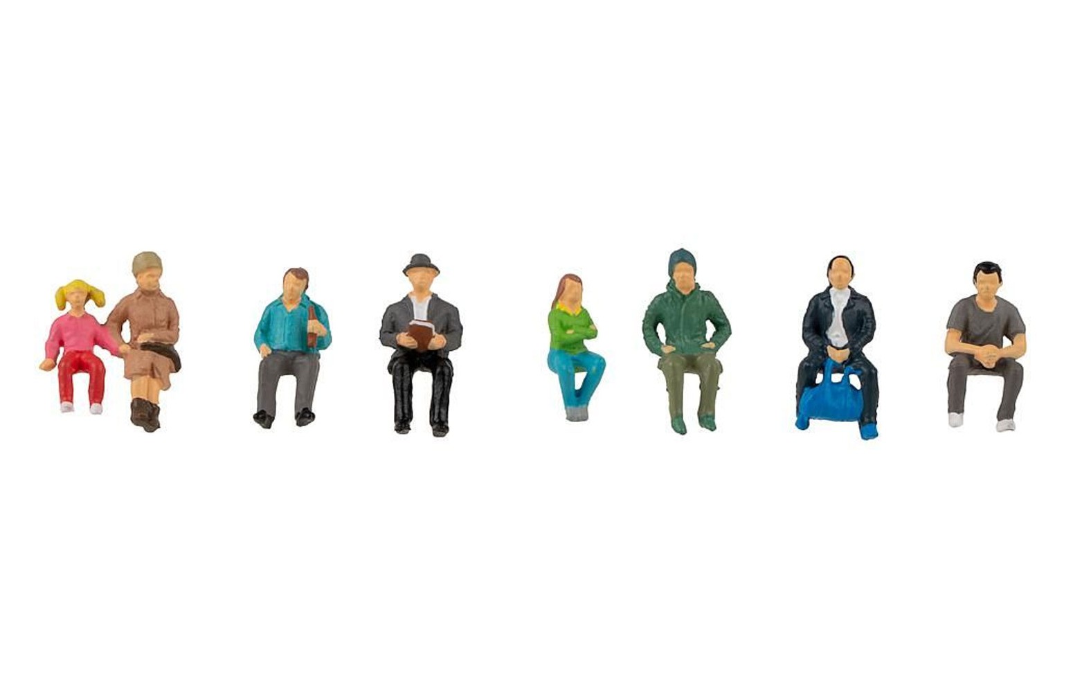 FALLER H0 151617 - Passeggeri seduti ( 8 personaggi)