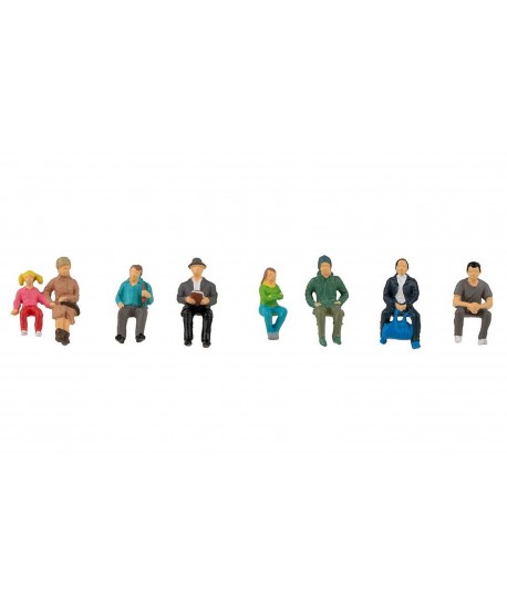 FALLER H0 151617 - Passeggeri seduti ( 8 personaggi)