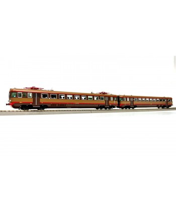 OS.KAR. H0 2068 FS ALe 540.030 3° serie mot. senza modanature + Le 760.017 castano isabella rosso ep. IV-V