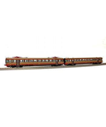 OS.KAR. H0 2069 FS ALe 540.027 3° serie mot. senza modanature + Le 760.018 castano isabella rosso ep. IV-V