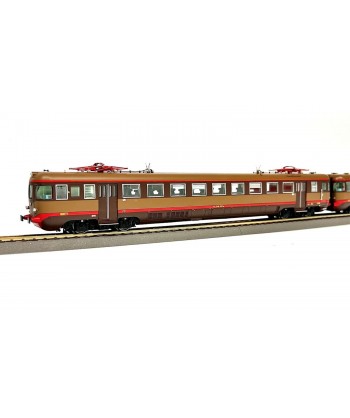 OS.KAR. H0 2069 FS ALe 540.027 3° serie mot. senza modanature + Le 760.018 castano isabella rosso ep. IV-V