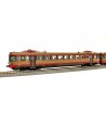OS.KAR. H0 2069 FS ALe 540.027 3° serie mot. senza modanature + Le 760.018 castano isabella rosso ep. IV-V