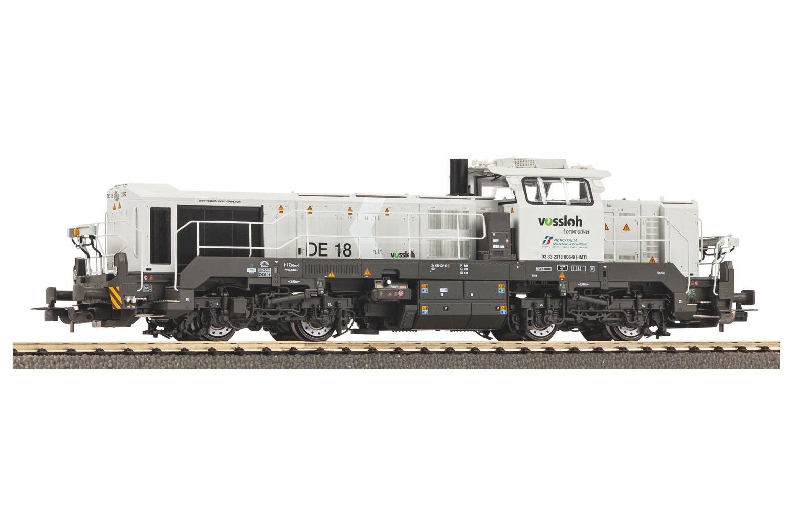 PIKO H0 52365 - Locomotiva Diesel DE18 "Mercitalia" Ep.VI * SOUND*
