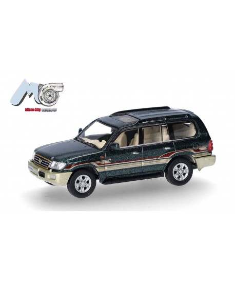 HERPA 87MC000007 MicroCity: Toyota Landcruiser LC 100 (1998-2007), verde scuro - 1:87