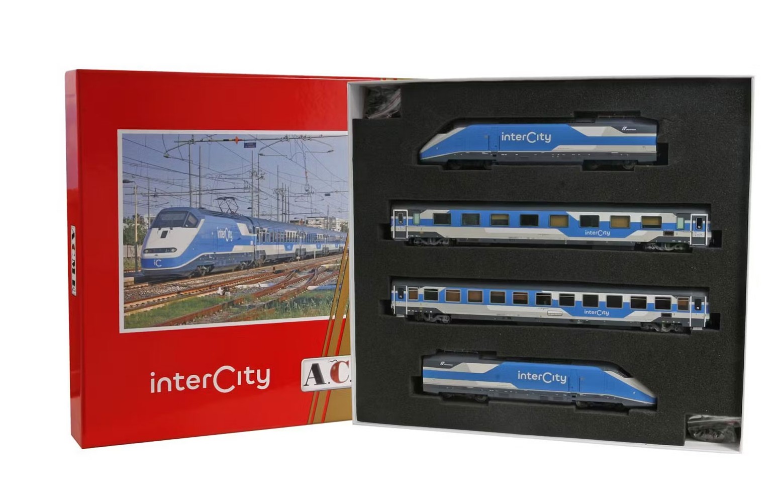 ACME H0 79116 Set nuova livrea Intercity Trenitalia - 2 loco + 2 carrozze. ep. VI *SOUND*