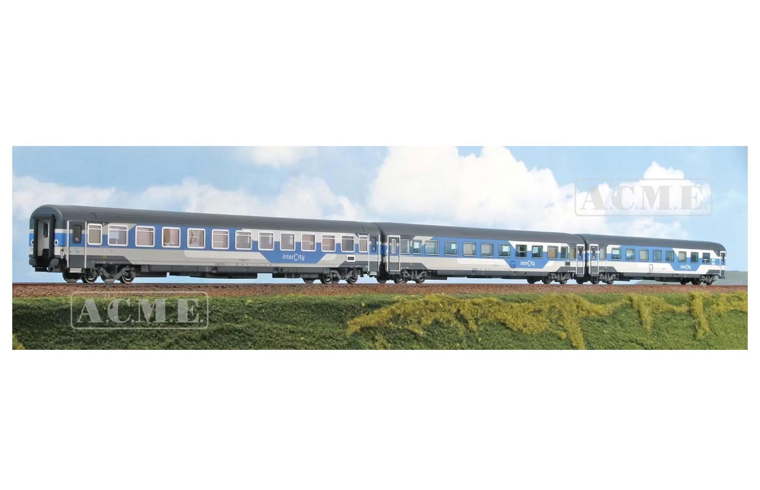ACME H0 70117 Set aggiuntivo “Intercity” Trenitalia, 3 Carrozze - ep. VI
