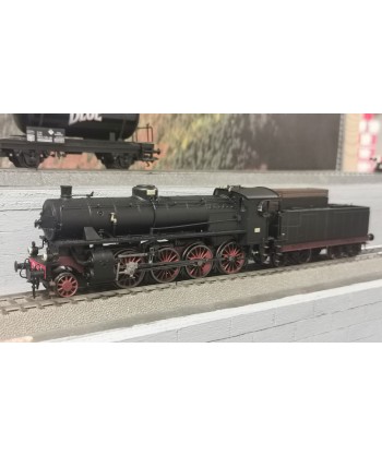 RIVAROSSI HR2457 - Locomotiva Tender Gr. 744 Walschaert FS, Ep. III-IV, con fanali grandi, Seconda mano