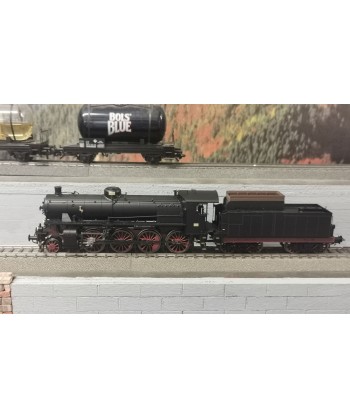 RIVAROSSI HR2457 - Locomotiva Tender Gr. 744 Walschaert FS, Ep. III-IV, con fanali grandi, Seconda mano
