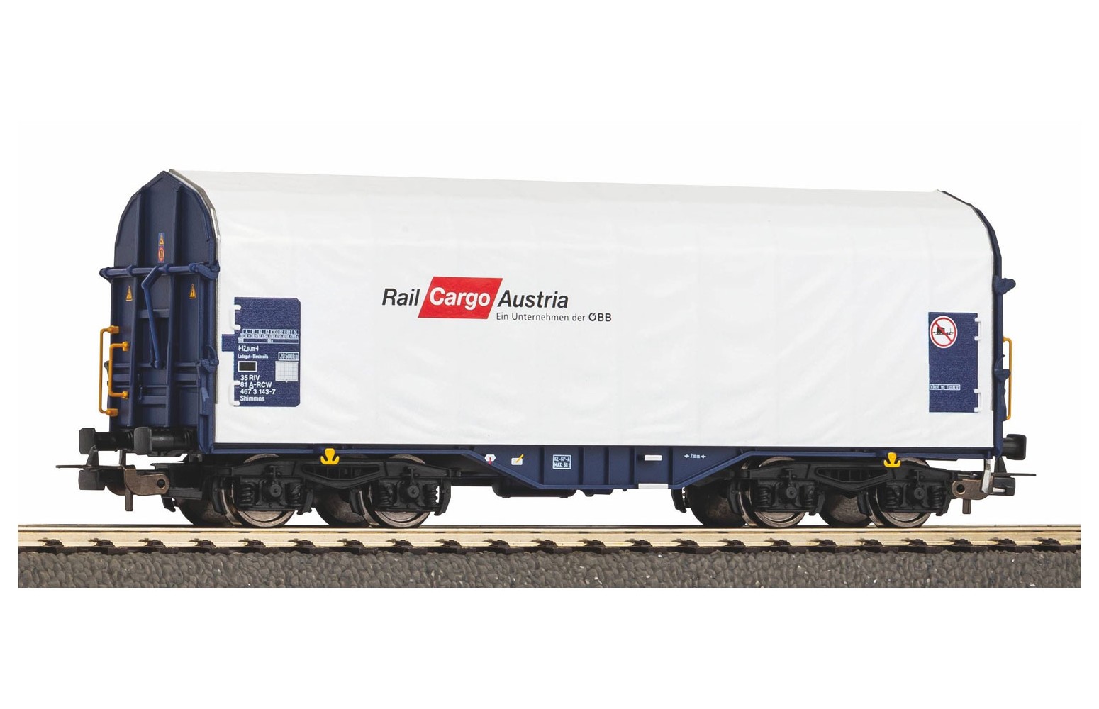 PIKO H0 24617 Carro telonato scorrevole Rail Cargo Austria Ep.VI