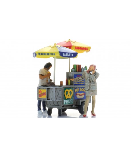 ARTITEC H0 387.625 - Carretto Hot Dog con 2 personaggi - 1:87