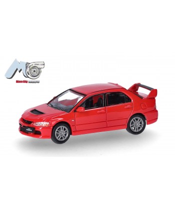 HERPA 87MC000005 MicroCity: Mitsubishi Lancer Evolution 9, rossa (2005-2007) 1:87