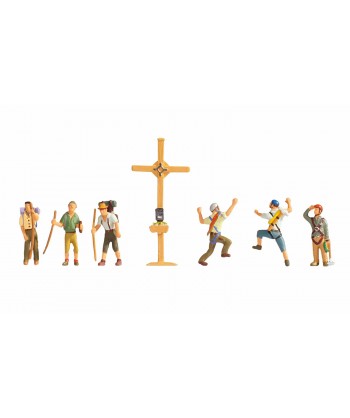 NOCH H0 15874 - Escursionisti con croce di vetta - 1:87