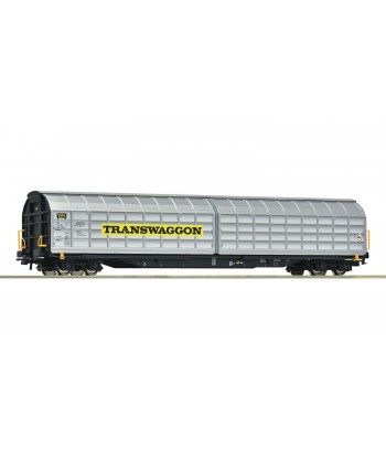 ROCO H0 6600166 Carro con pareti scorrevoli, tipo Habbiins, della Transwaggon Ep. VI