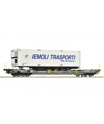 ROCO H0 6600066 - Carro tasca T5, Hupac, carico semirimorchio IEMOLI Ep, VI