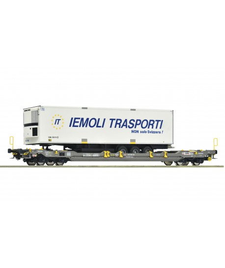 ROCO H0 6600066 - Carro tasca T5, Hupac, carico semirimorchio IEMOLI Ep, VI