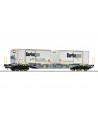 ROCO H0 6600122 - Carro portacontainer, SBB Cargo/Carbagas, ep. VI