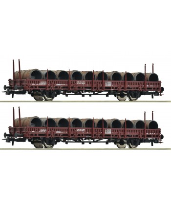 ROCO H0 6600120 - Set da 2 pezzi: Carri con stanti girevoli, OBB Ep. IV