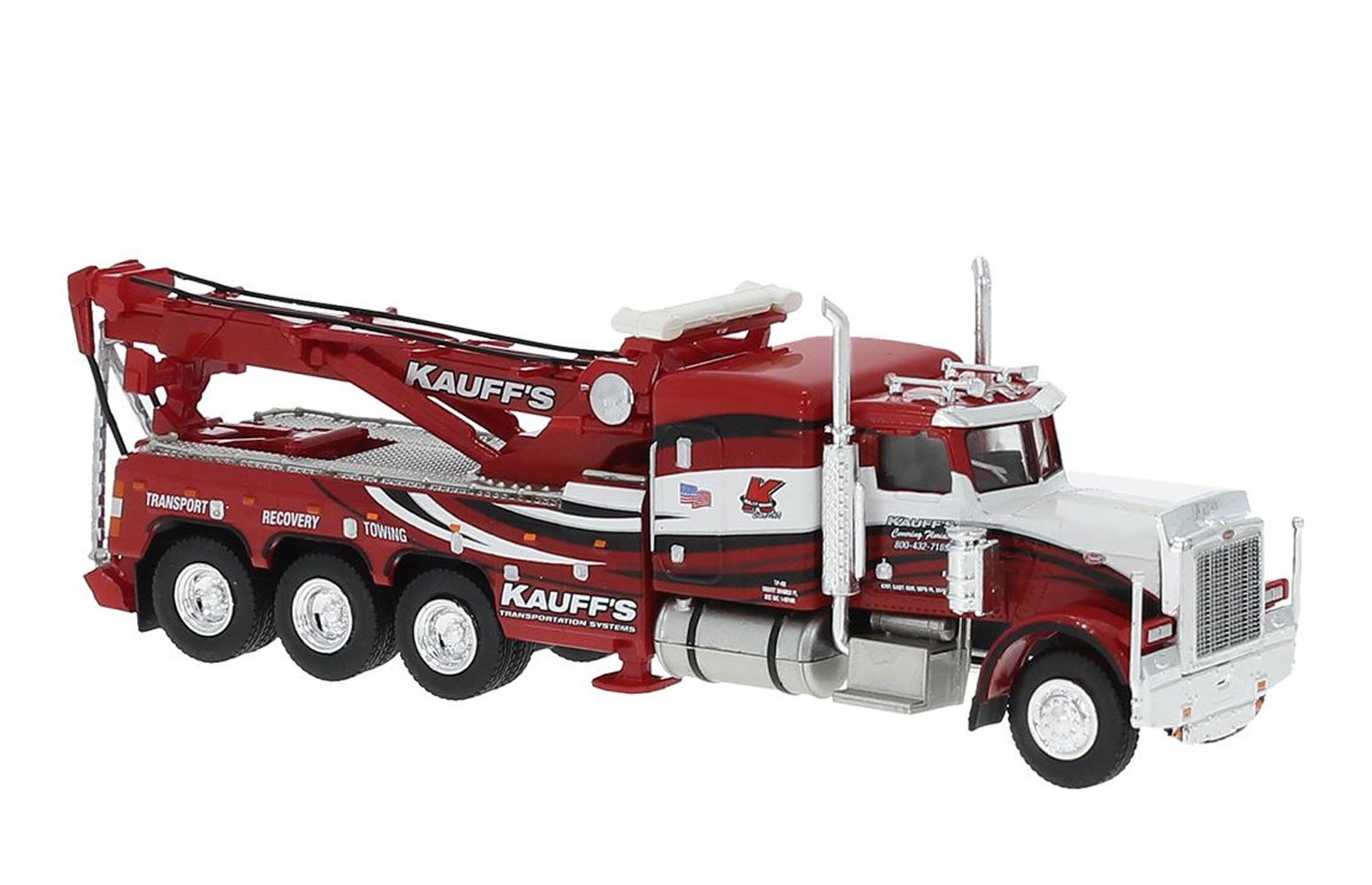 BREKINA 86275 - Peterbilt 359 (1973) carro attrezzi "Kauff" - 1:87