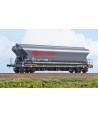 NME H0 512634 Carro tramoggia per cereali Tagnpps da 101m³, con scritta rossa ERMEWA Ep. VI