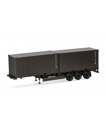 HERPA 747240 Semirimorchio con 2 container da 20ft "Bundeswehr" - 1:87
