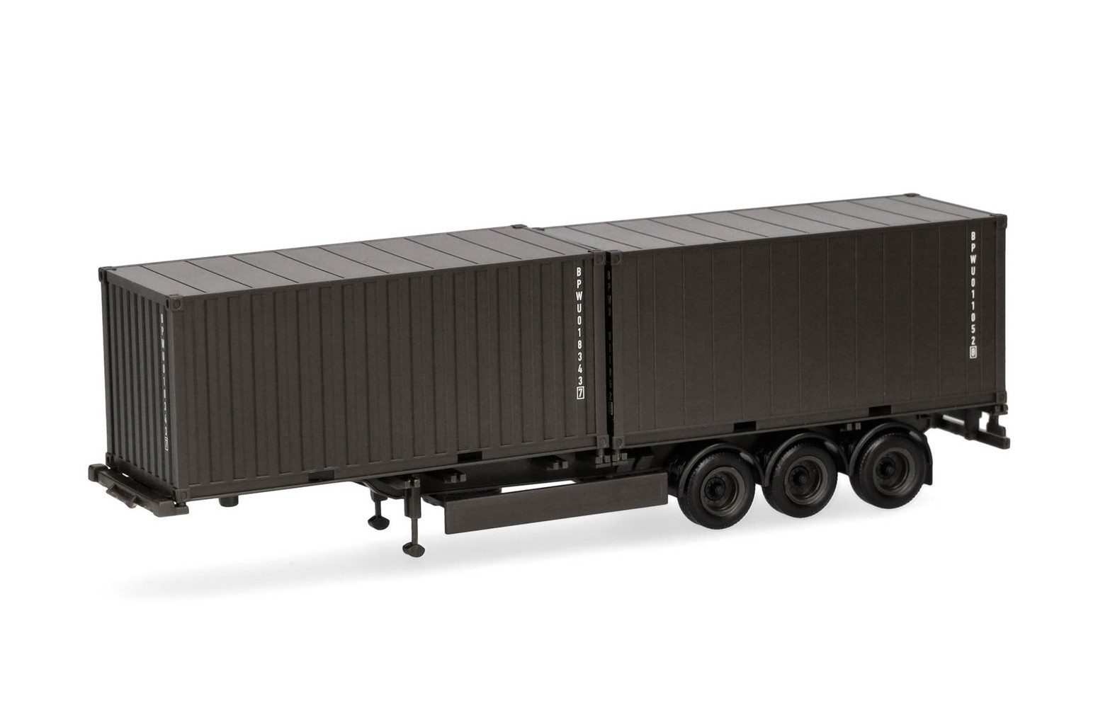 HERPA 747240 Semirimorchio con 2 container da 20ft "Bundeswehr" - 1:87