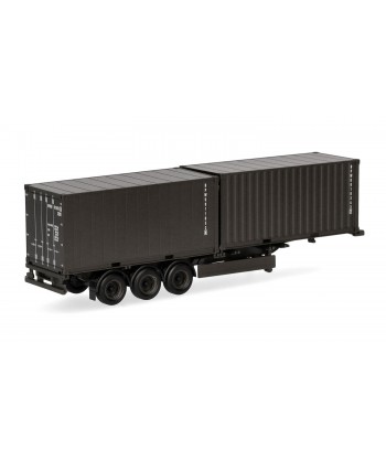 HERPA 747240 Semirimorchio con 2 container da 20ft "Bundeswehr" - 1:87