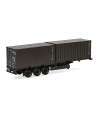 HERPA 747240 Semirimorchio con 2 container da 20ft "Bundeswehr" - 1:87