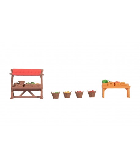 NOCH H0 14837 - Accessori mercatino settimanale - 1:87