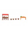 NOCH H0 14837 - Accessori mercatino settimanale - 1:87