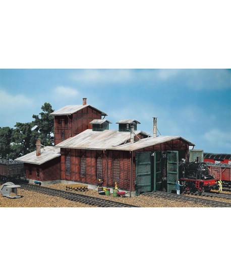 FALLER H0 120161 - Rimessa locomotive, 2 stalli, ep. II