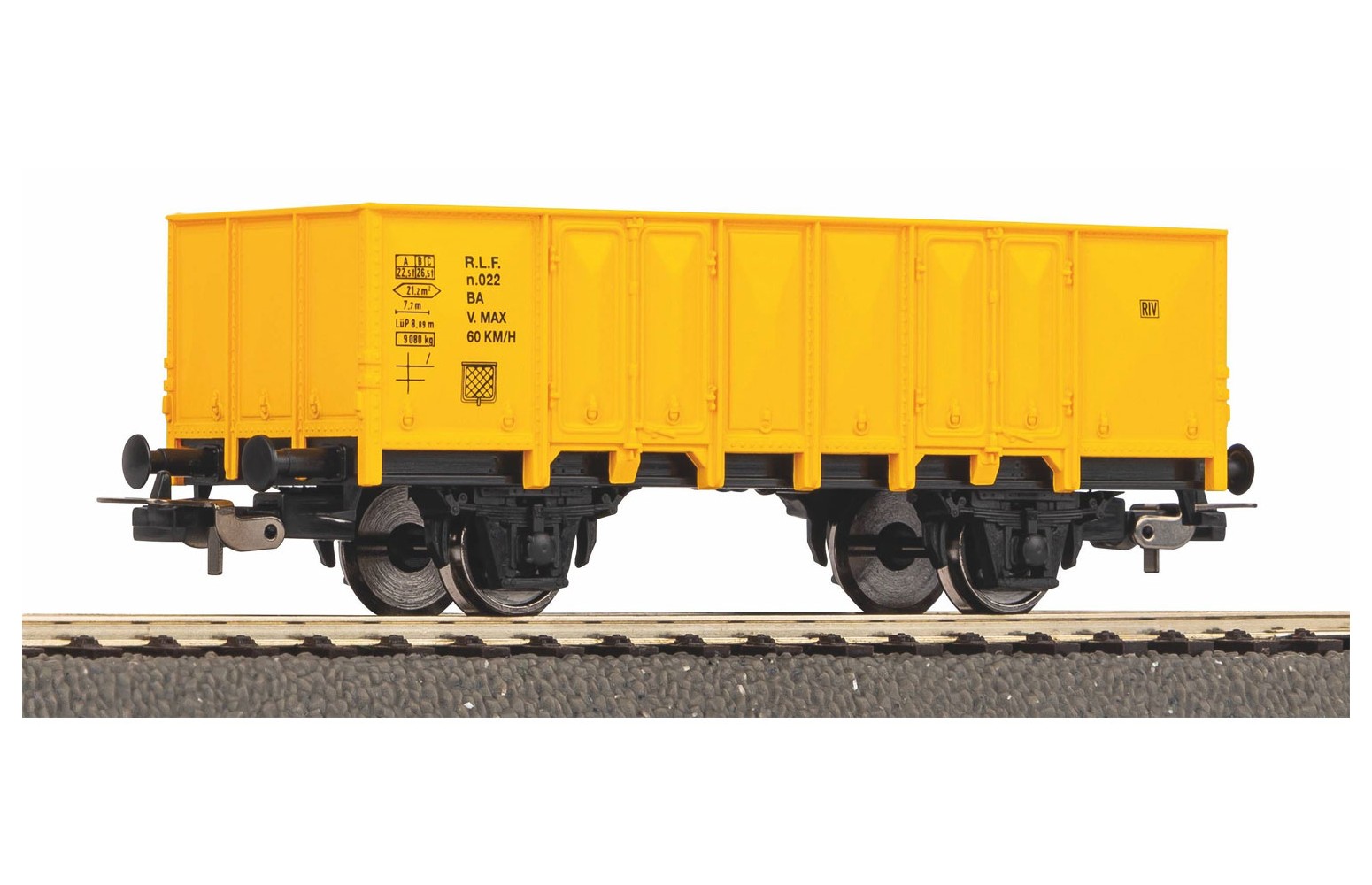 PIKO H0 24535 - Carro Merci aperto R.L.F Ep. V