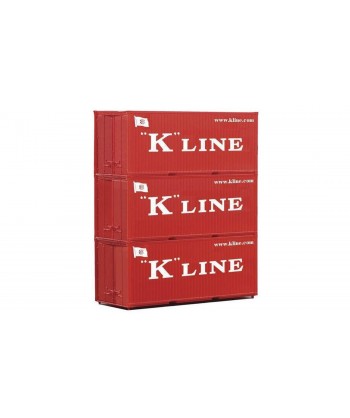 PIKO H0 56220 - Container 20' “K LINE”, 3 pezzi