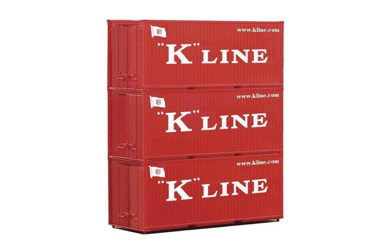 PIKO H0 56220 - Container 20' “K LINE”, 3 pezzi