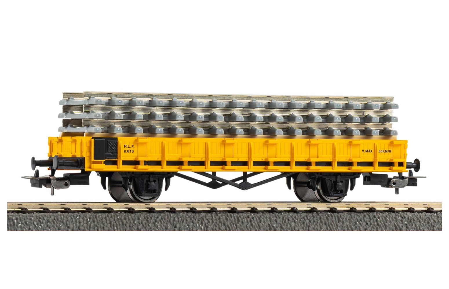 PIKO H0 27734 - Carro con sponde ribassate "RLF"con carico Ep.IV