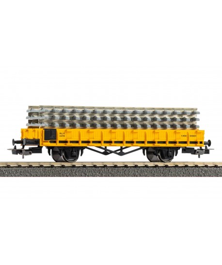 PIKO H0 27734 - Carro con sponde ribassate "RLF"con carico Ep.IV