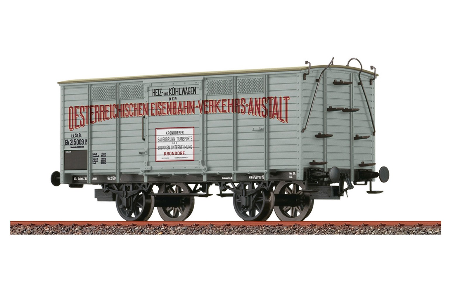 BRAWA H0 50976 - Carro merci coperto Gb "OEVA" kkSt.B. Ep. I