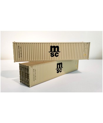 PIRATA PI12602 - Set 2 container MSC, 40 piedi, giallo ocra - 1:87