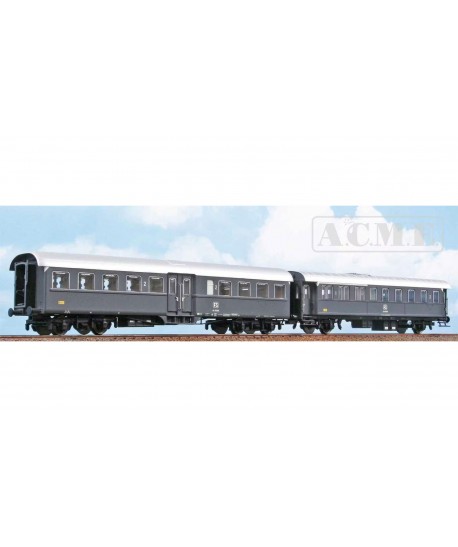 ACME H0 55353 - set due carrozze per treni navetta, FS ep.IV