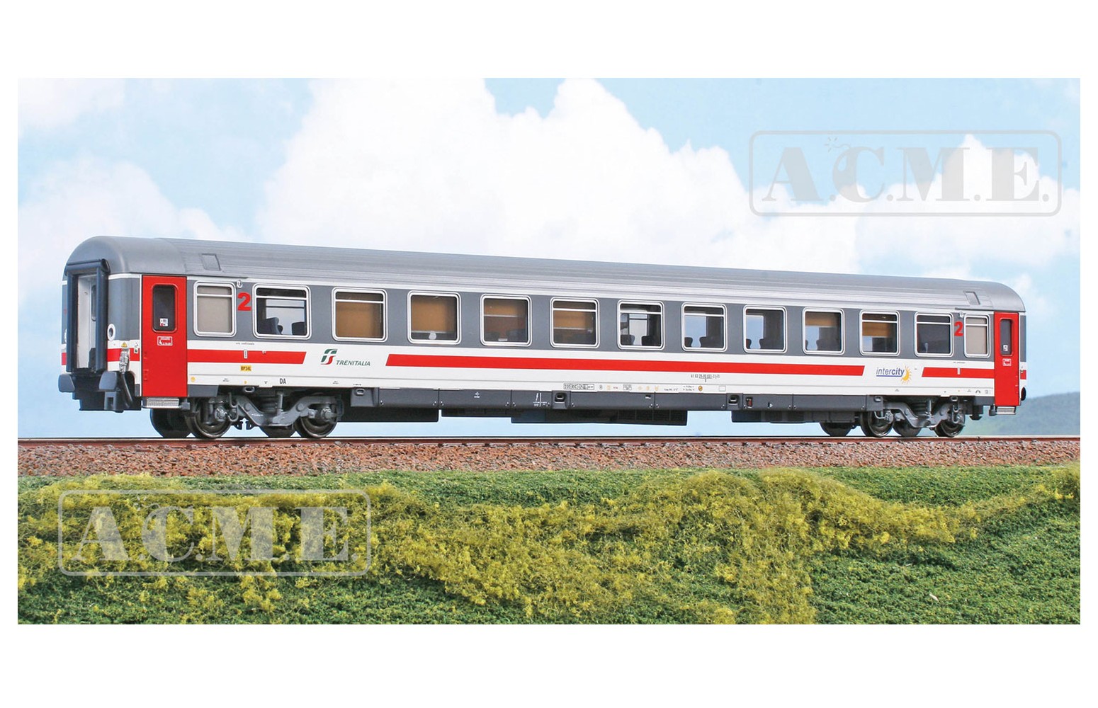 ACME H0 70098 - Carrozza tipo UIC-Z di 2 classe nella livrea Intercity Giorno - FS Ep. VI