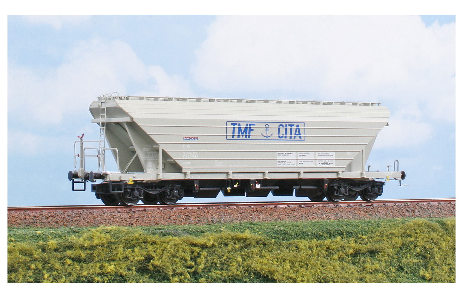 NME H0 517603 Carro silo per cereali Uagpps 80m³ NACCO-TMF CITA Ep. VI