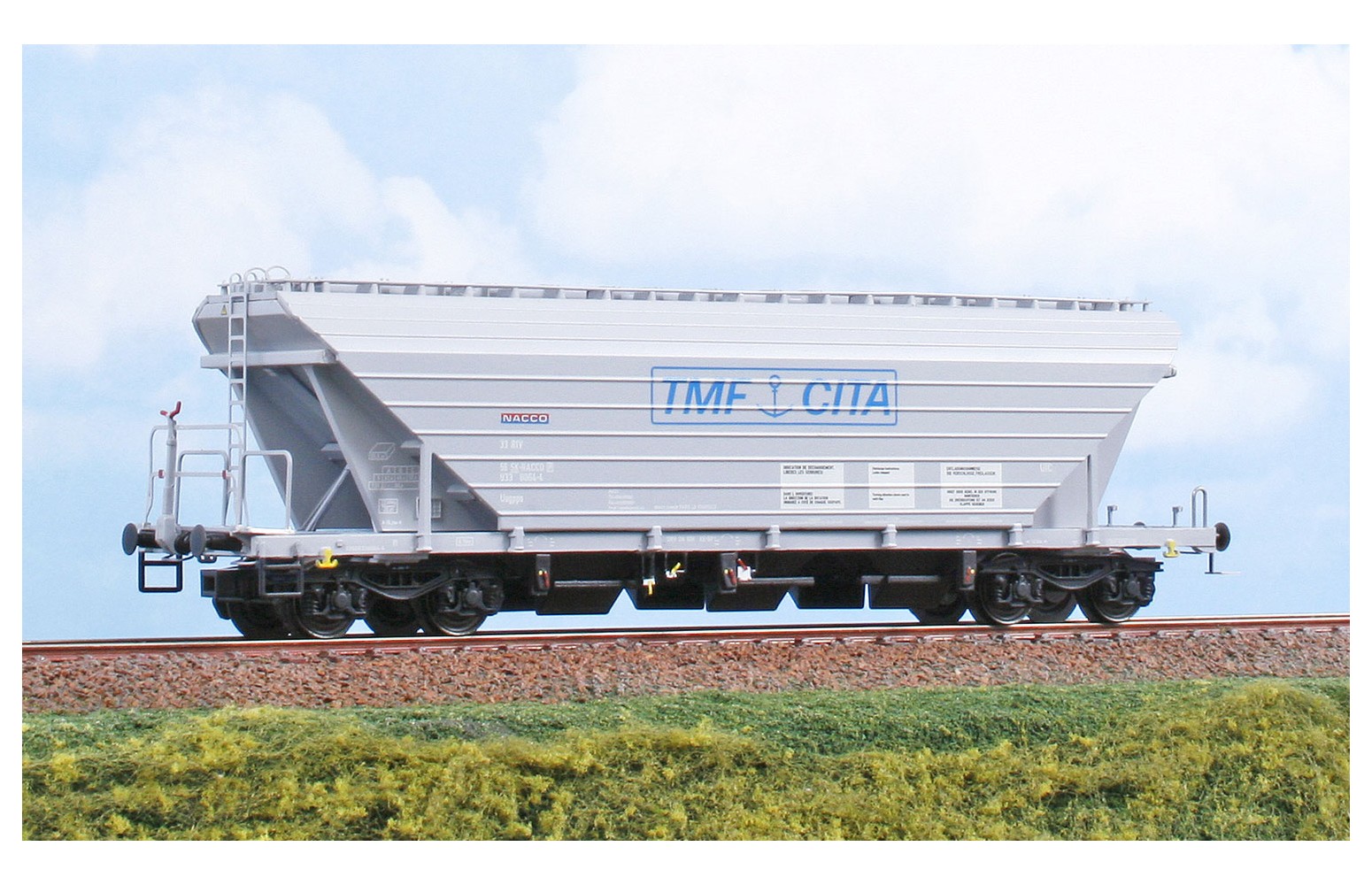 NME H0 517604 Carro silo per cereali Uagpps 80m³ NACCO-TMF CITA Ep. VI