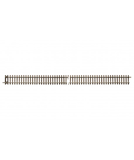 ROCO H0 42406 - Binario diritto G4 con traverse in legno - RocoLine