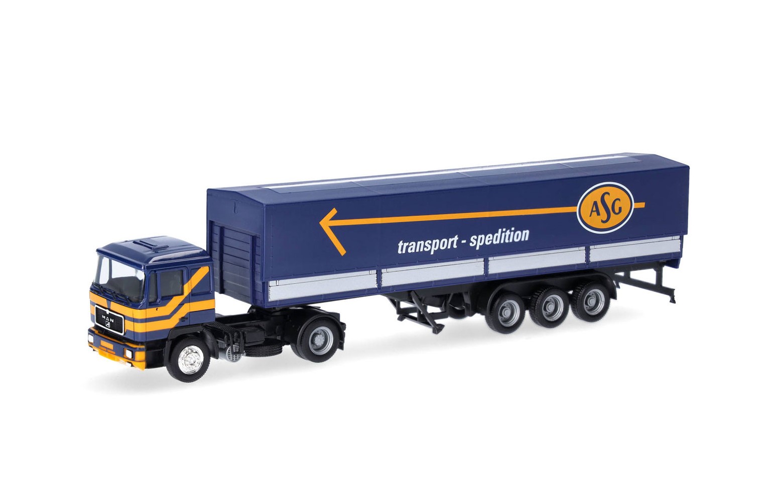HERPA 319638 MAN F90 Semirimorchio telonato "ASG" (Svezia) - 1:87