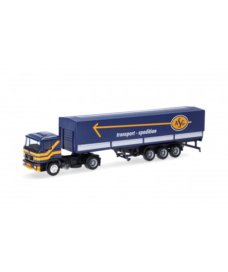 HERPA 319638 MAN F90 Semirimorchio telonato "ASG" (Svezia) - 1:87