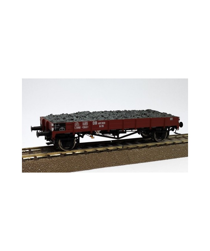 BRAWA H0 49356 – Carro merci aperto Xr35 con carico ghiaia – DB Ep. III