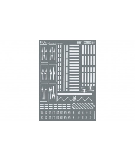 FALLER H0 180536 - Segnaletica stradale orizzontale in kit