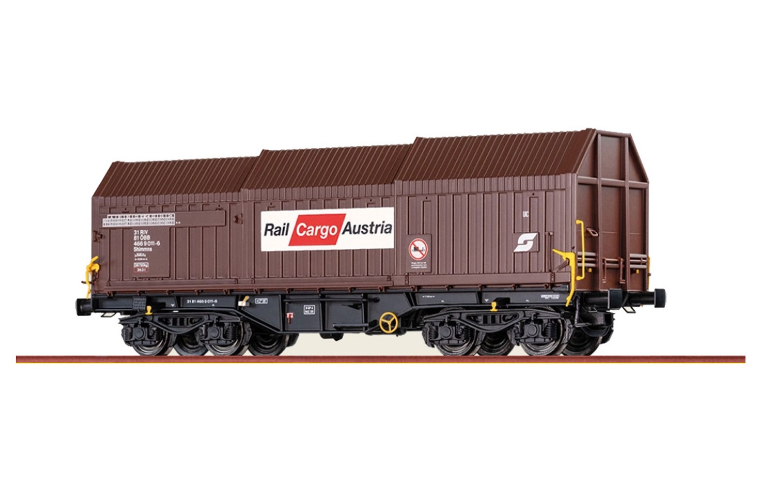 BRAWA H0 51012 Carro copertura telescopica Shimmns OBB Rail Cargo Austria, Ep. V