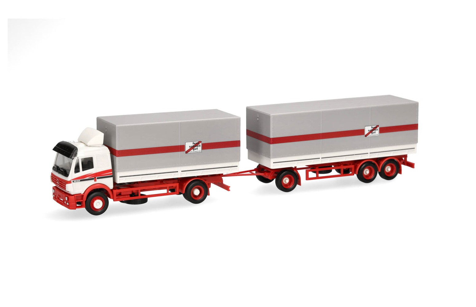 HERPA 320146 Mercedes-Benz SK '94 Con la scritta "FERN SCHNELL GUT" (LONTANO, VELOCE, BUONO) 1:87