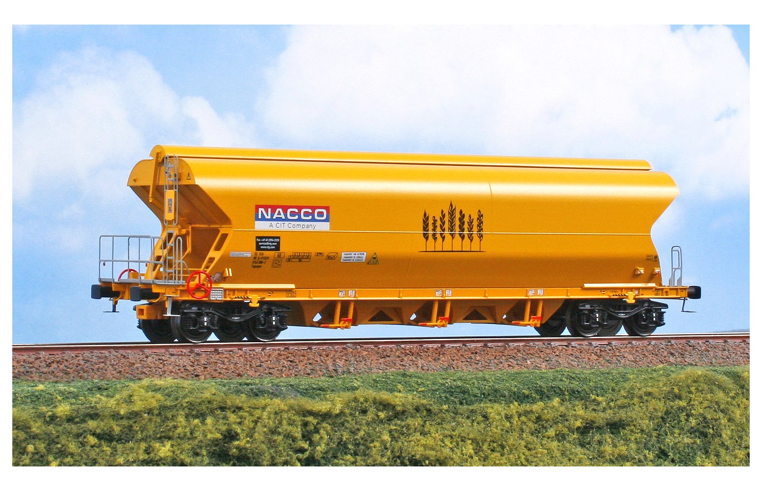 NME H0 511633 - Carro tramoggia per cereali Tagnpps "NACCO"Ep. VI